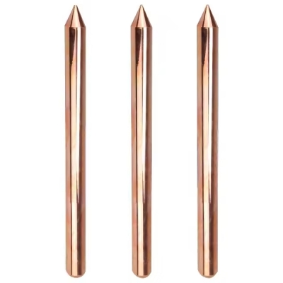 Lightning Protection Device Steel Rod Copper Plated Grounding Earth Rod